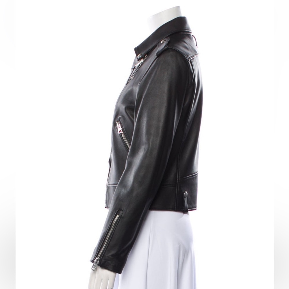 Mackage Black Leather Moto Jacket - Picture 4 of 9